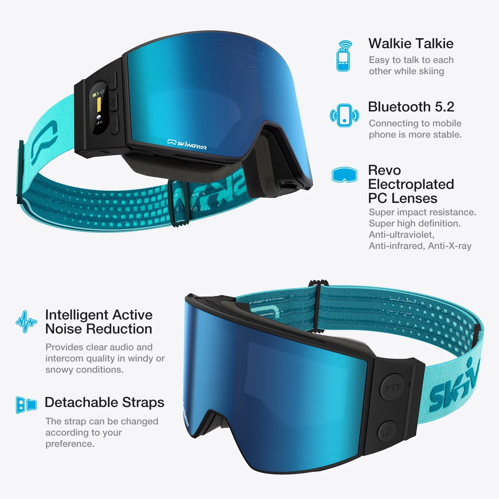 Professional Ski Goggles Outdoor Sport Snow Board Eyewear Custom Anti Fog Ski Glasses High-End Smart Winter Ski Goggles