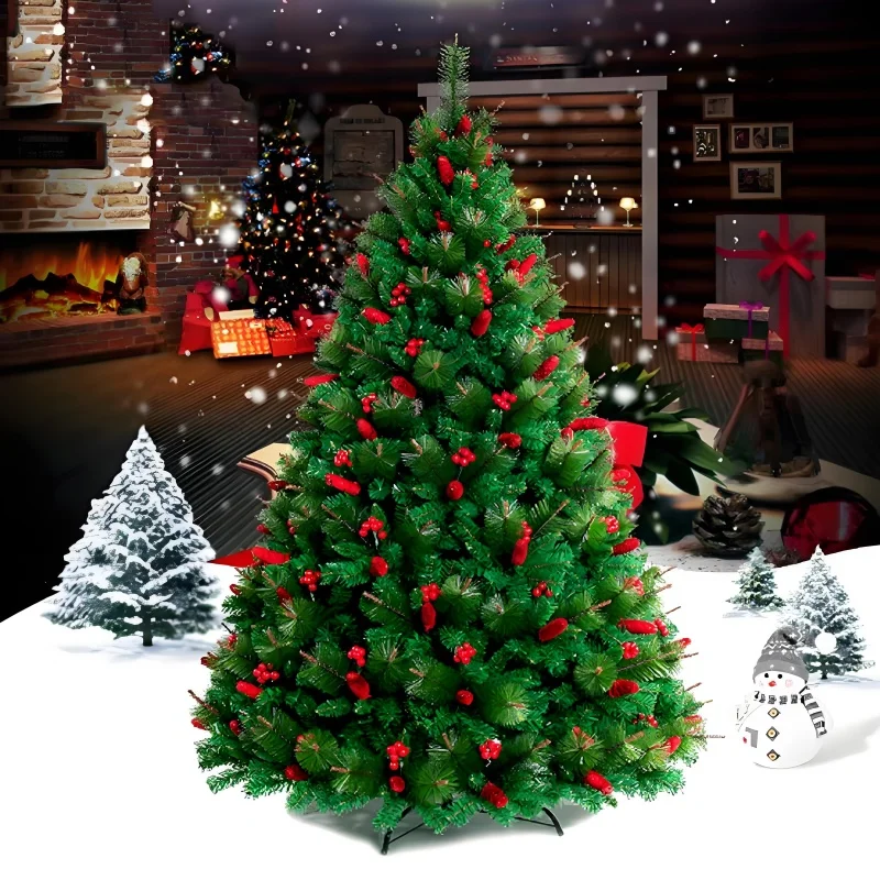

Teellook 1.2m/5.0m pine needles encryption red Christmas tree family hotel shopping malls Christmas decoration supplies
