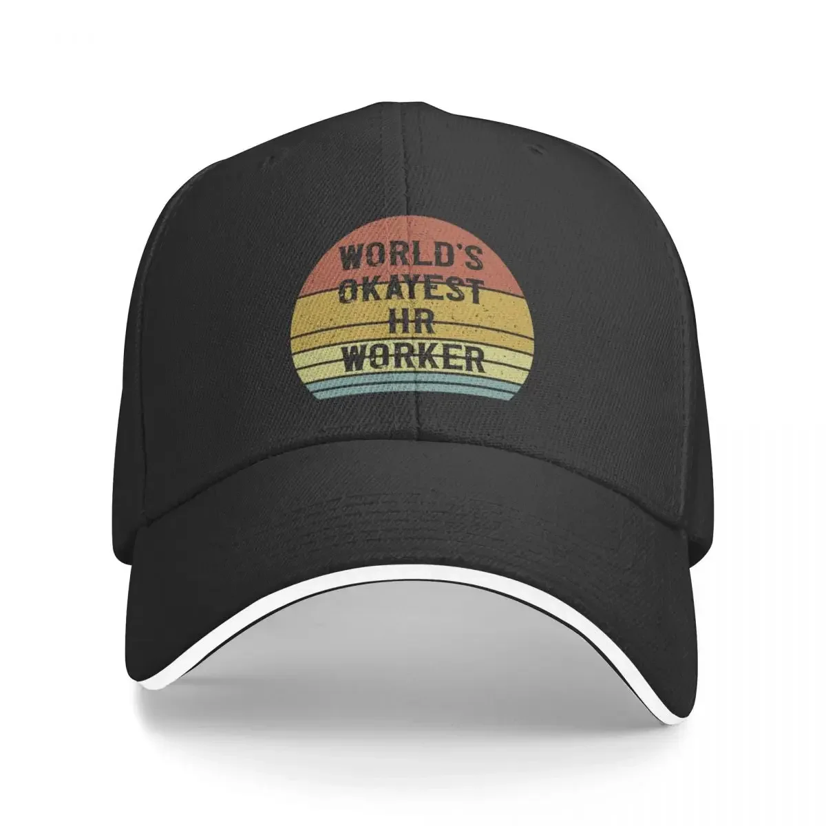 World's Okayest Human Resource Worker Baseball Cap Wild Ball Hat Dropshipping Golf Hat Man beach hat Boy Women's