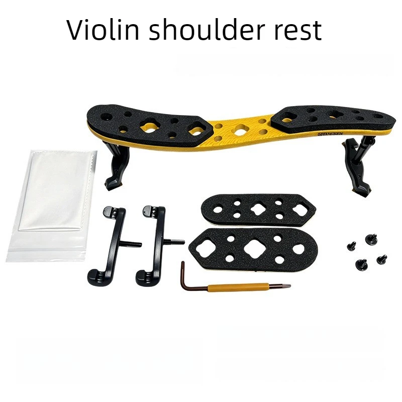 4/4 Violin Shoulder Rest 360 ° Adjustable Violin Shoulder Pad Wooden Lightweight Violins Holder String Instrument Accessories