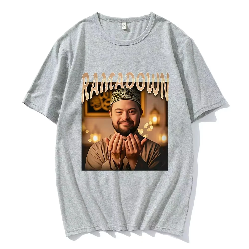 RAMADAWN MEME Lustige Grafik-T-Shirts für Herren und Damen, Übergröße, lässig, kurzärmelig, Rundhalsausschnitt, Baumwoll-T-Shirt, Unisex, modische Streetwear – Detail 5