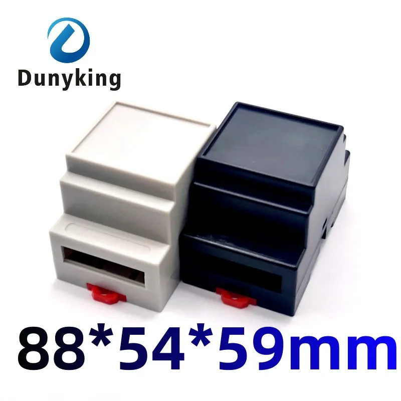 Brand new DIN 35-Rail PLC 88X54X59MM Fire Detection Material Instrument Shell Controller Case Rail Junction Box 4-18
