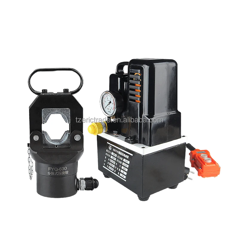 FYQ-630 Split Hydraulic Crimping Tool 150-630mm Steel Material For Construction 35T Output 25mm Stroke Copper Aluminum