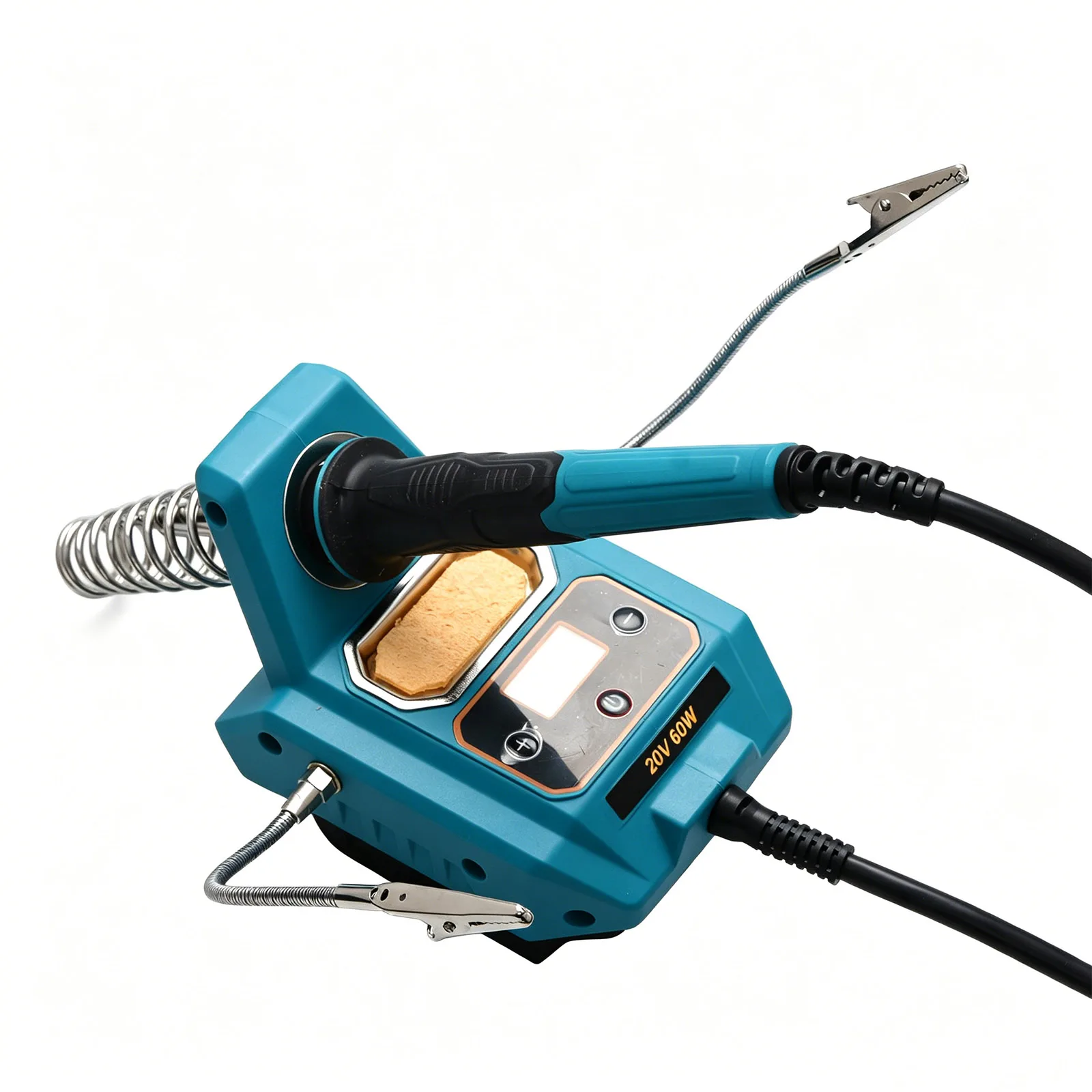 Cordless Soldering Iron Station 20V 60W For Makita 18V LXT Battery Welding Tools With 2Pcs Auxiliary Helper & 6Pcs Soldering Tip