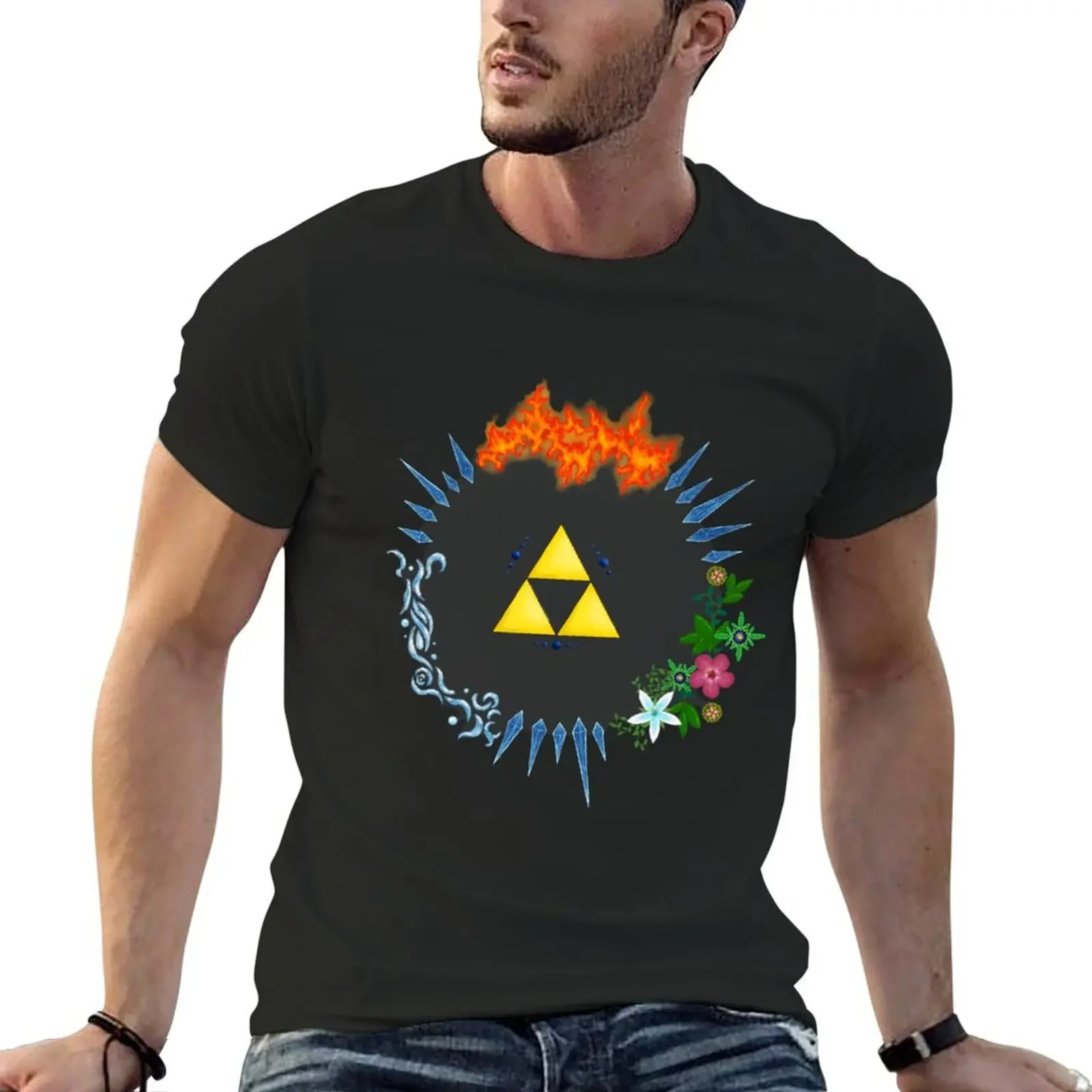 

Triforce! Футболка женская, одежда, футболка большого размера, Мужские Простые футболки