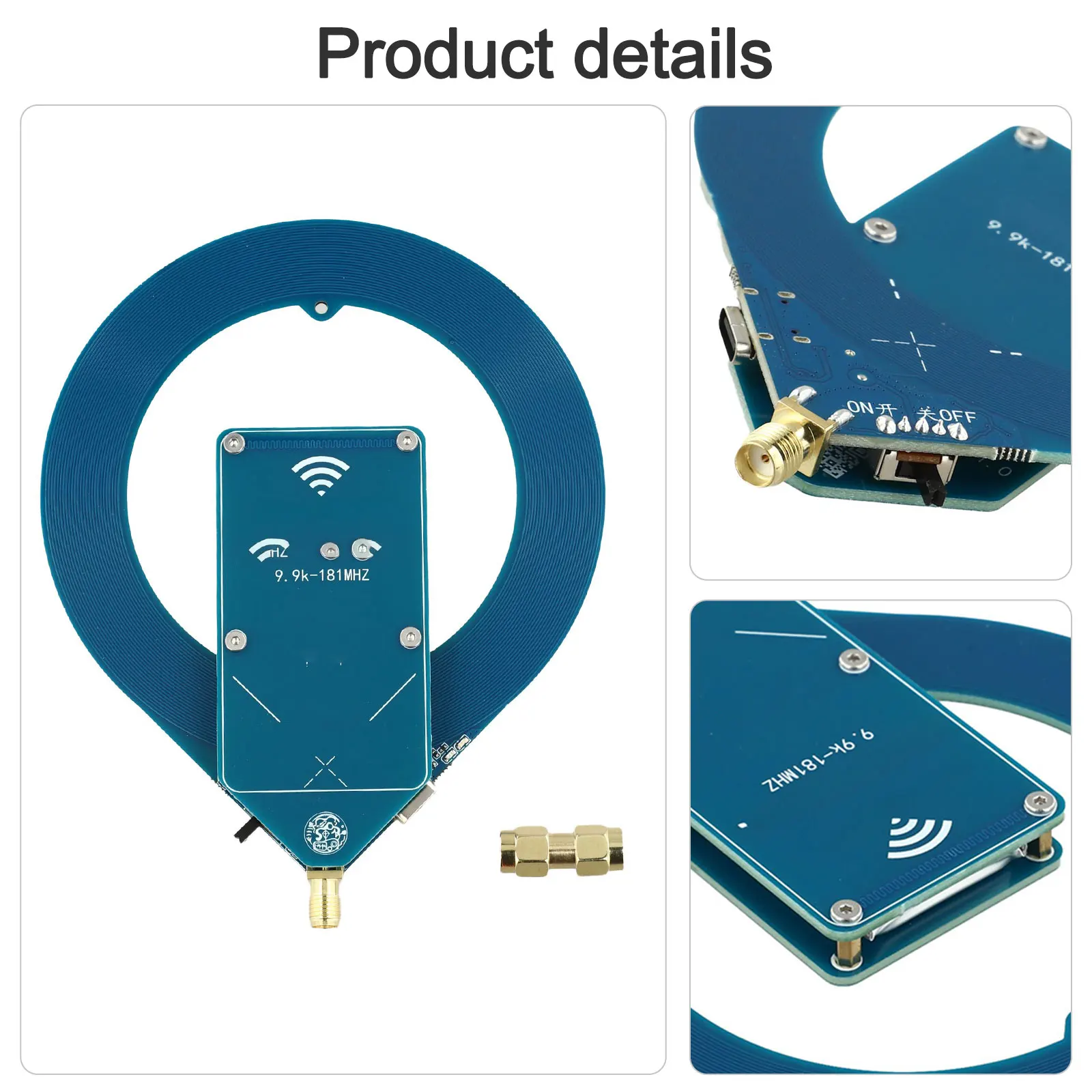 High Hanging Installation Blue Mini Active for antenna Long Lasting Battery for antenna Module HF Reception Over 24 Hours Usage
