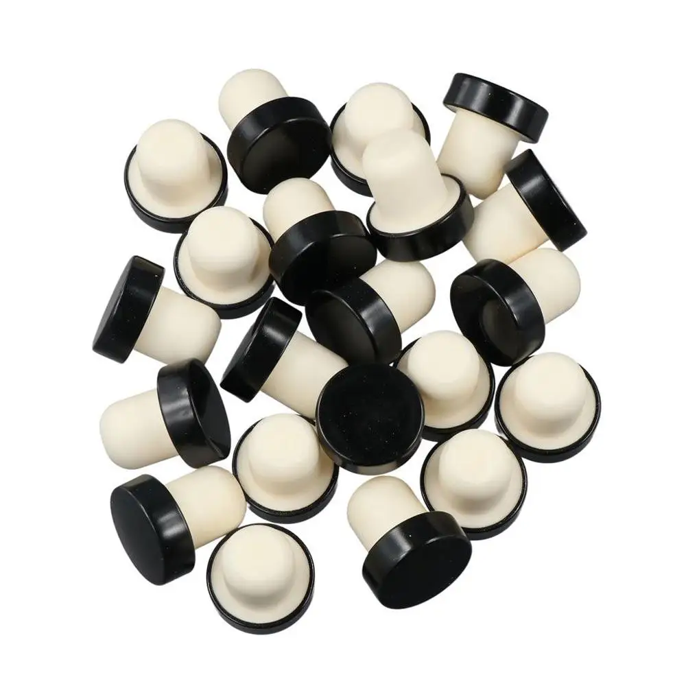 

10/20Pcs Aluminum Top T-shaped Stopper Cork Replaceable Universal Bottle Stoppers Wood Reusable Wine Caps Sealing Plug