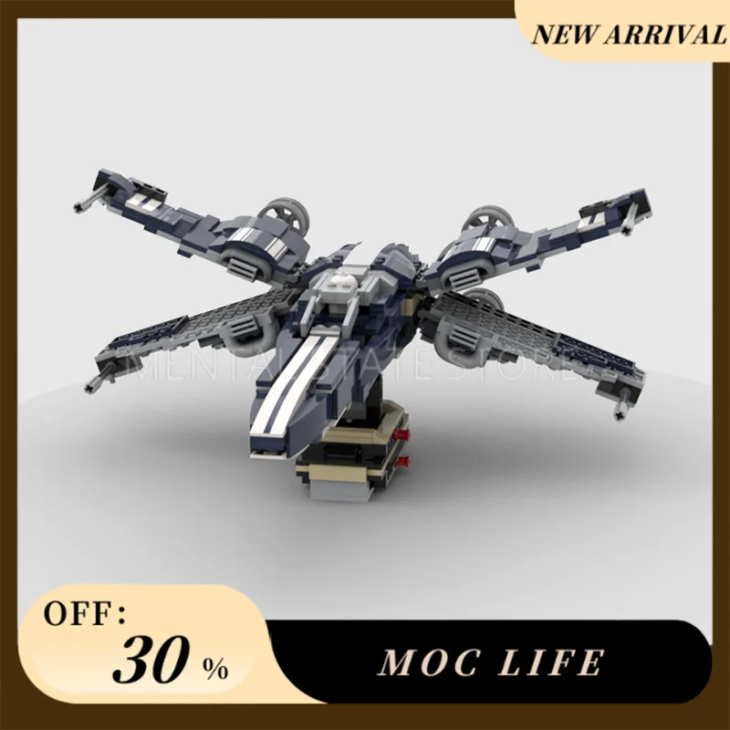 NEW 716PCS Customized MOC Mustang Starfighter Building Blocks Technology Bricks Creative Assembly Education Toys Holiday Gifts