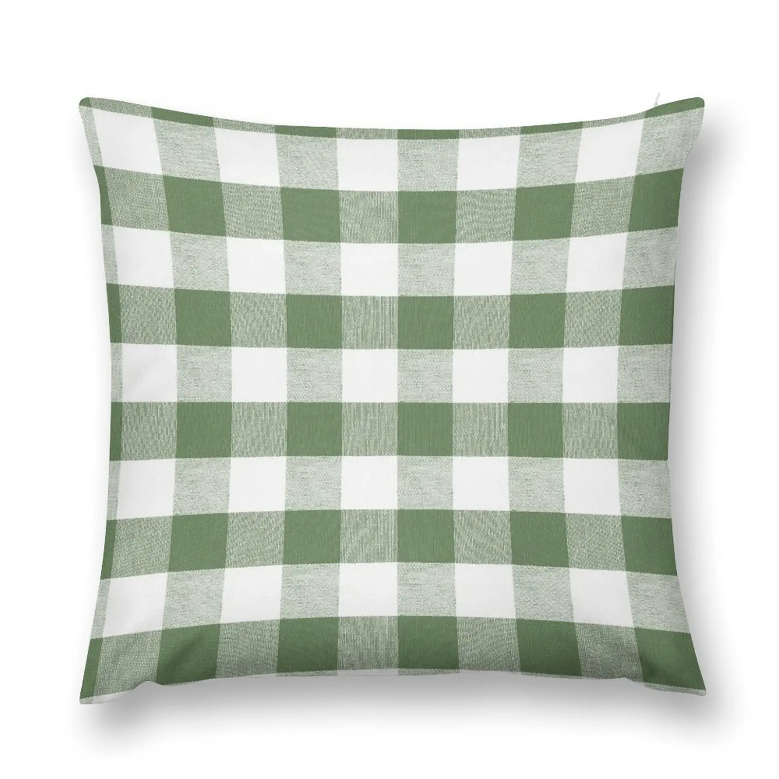 Treetop green gingham fabric pattern Throw Pillow Sofas Covers christmas cushions covers pillow