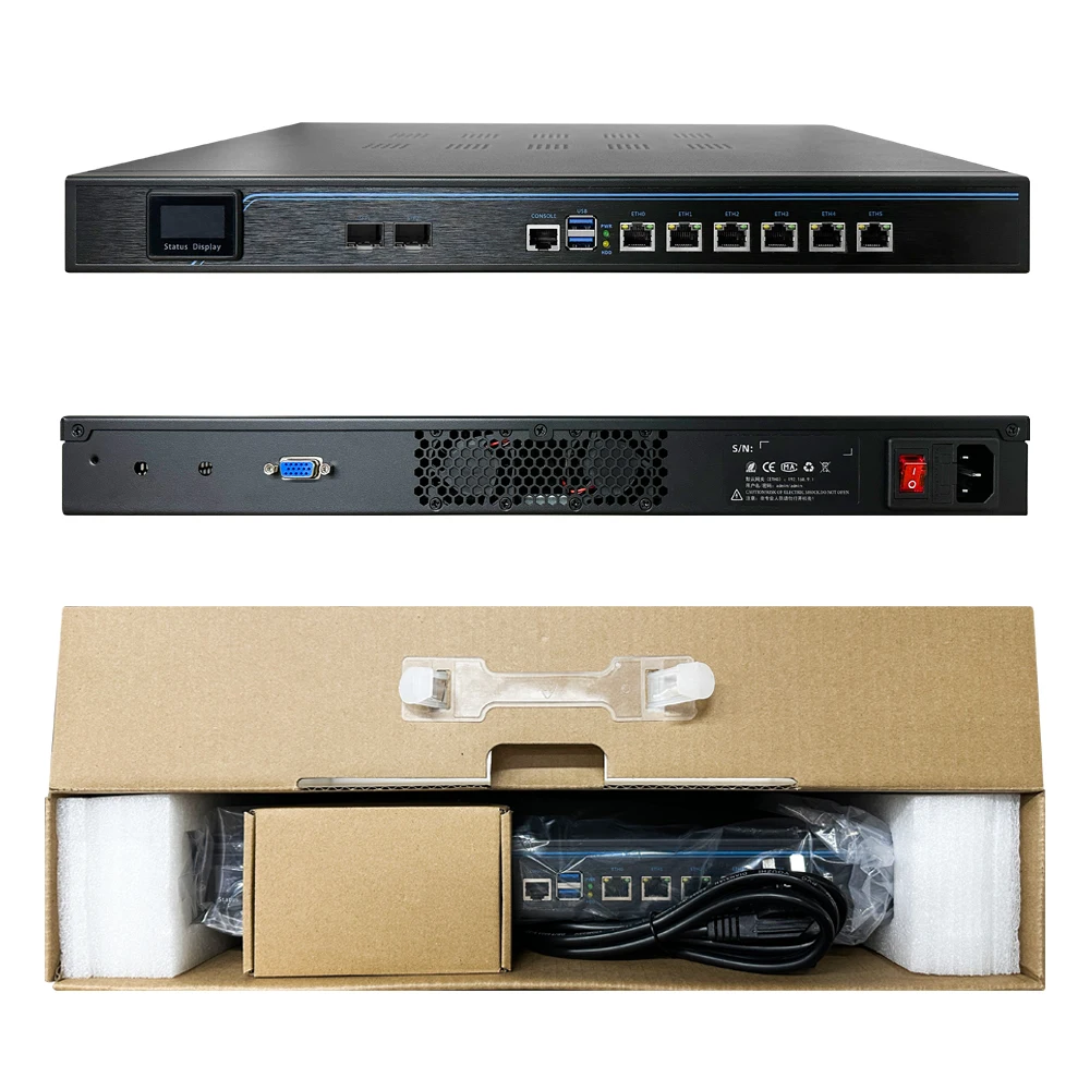 i7-4900MQ 8GB DDR3 64GB SSD 10GB optical ports multi network overlay computer gateway management intelligent flow control Server