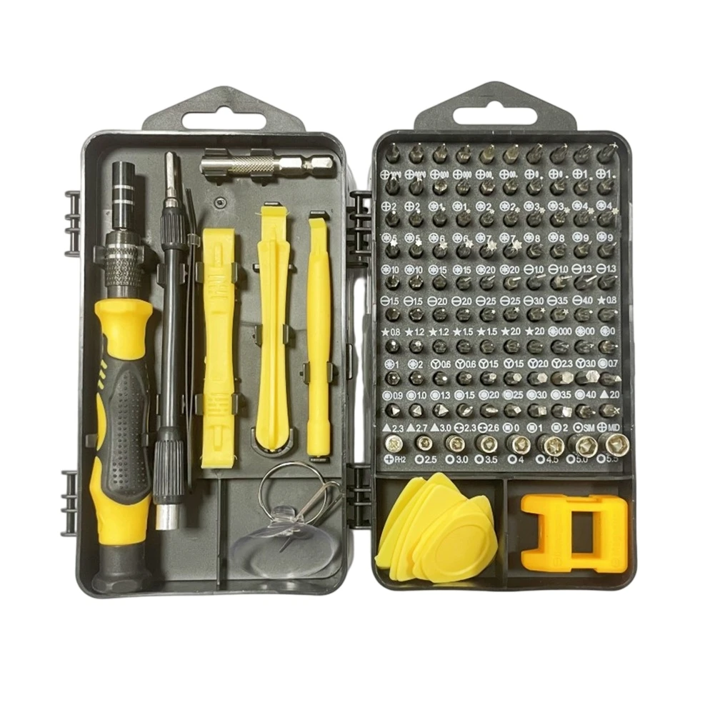 115-In-1 Screwdriver Set Magnetic Bit Holder And An Electric Drill Conversion Rod Magnetic Screw Driver Bits For Phone Computer