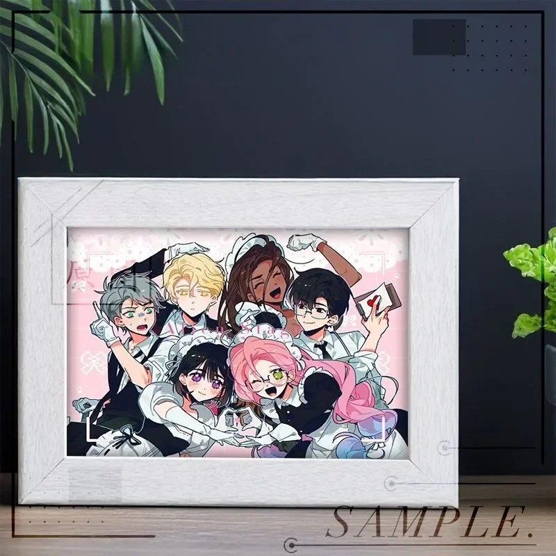 

Anime Alien Stagee Themed Photo Frame Till Ivan Comic Display Stand for Bedroom Desk Decor Boys Girls Cosplay Birthday Gifts