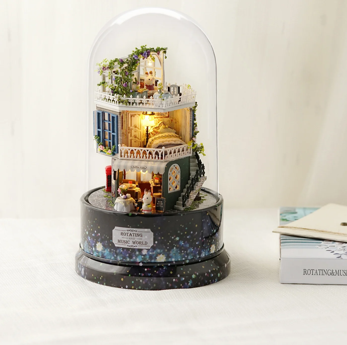 DIY Music Box Girl Snow Ball Christmas Globe Musical Box Kid Birthday Gift Crystal Castle Toy Home Decor Ornament Snow Sphere