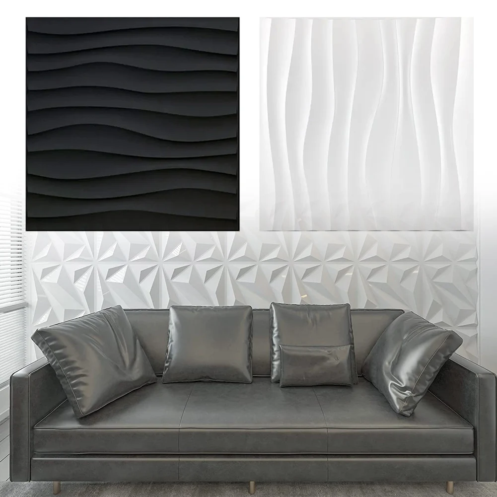 3D Effect Wall Sticker 3D Wall Panel 30cm X 30cm 11.81 X 11.81 Flame-retardant Minimal Maintenance Modern Style