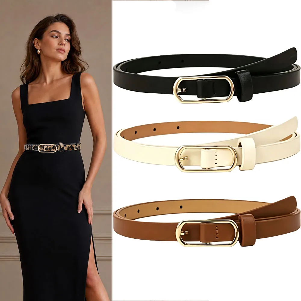 New Fashion Women's Thin Belt Simple Women's Daily Wear Trendy Women's Slim Belt Clothing Accessories Wholesale