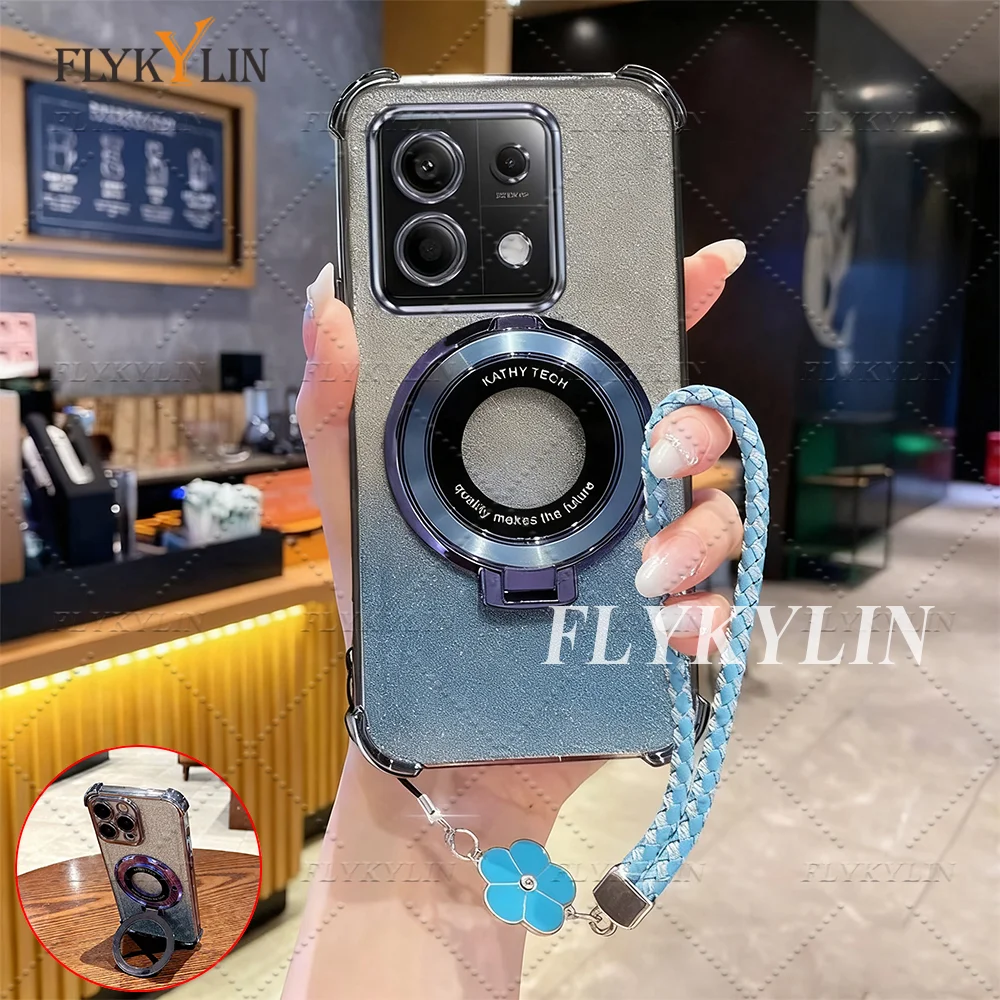 ل Honor 400 Pro Smart 200 Lite 300 100 90 80 70 60 50 مسحوق متألق مضاد للسقوط حزام قوس أربع أوراق البرسيم حبل اليد