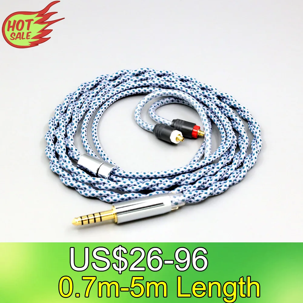 

99% Pure Silver Mix Graphene OCC Shielding Earphone Cable For Sony XBA-H2 XBA-H3 xba-A3 xba-A2 LN008640