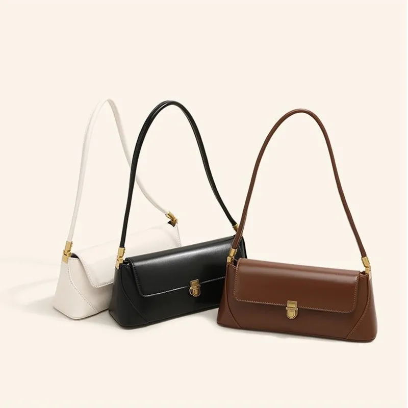 Fashionable Retro Women\'s Bag Senior Sense Niche Shoulder Bag Female Commuter Underarm Bag Popular Bags 2024