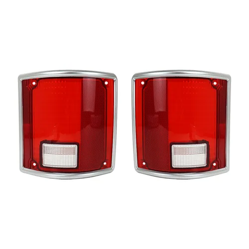 Imagen 2 del producto 1 par de luces de freno de luz trasera de parachoques trasero GM 2800122 /GM 2801122   Para Chevrolet C10 C20 C30 K10 1973-1991