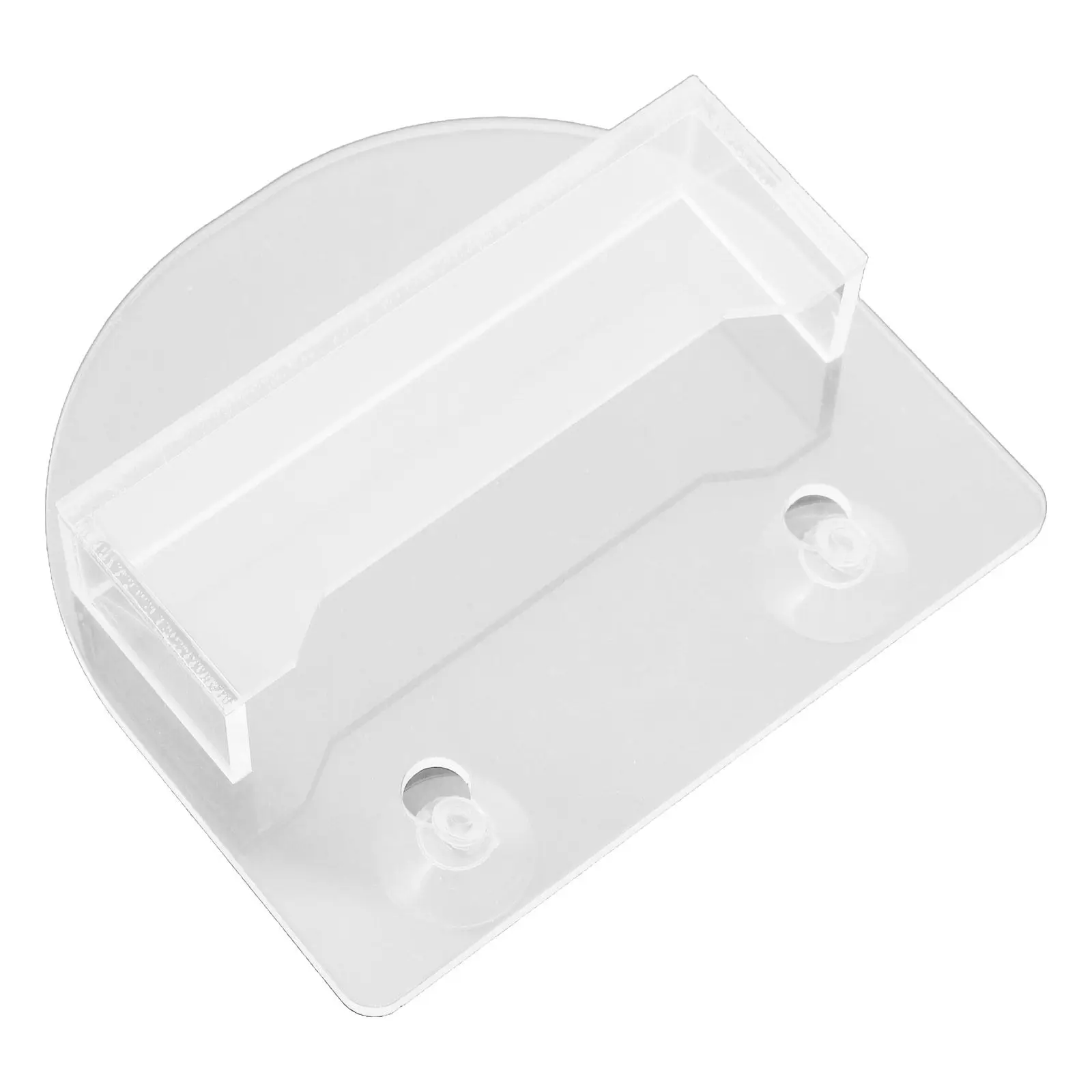 Wall Mounted Acrylic Business Card Holder Suction Cup No Drill Installation Clear Card Display Organizer Rack Flyer Holder
