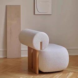 Acento ergonômico Cadeiras de jantar em branco, Velvet Lounge, Varanda, Jardim, Lounge, Varanda, Luxo, Designer