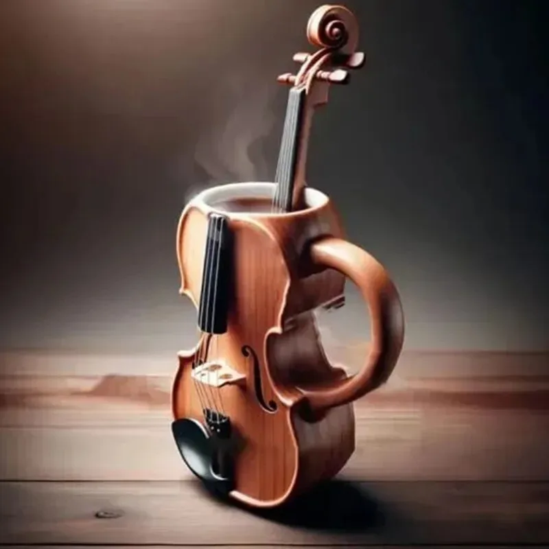 

Новая уникальная музыкальная кружка-инструмент: креативная 3D-кружка в виде саксофона/скрипки, необычная чашка для молока, элитный подарок, настольное украшение