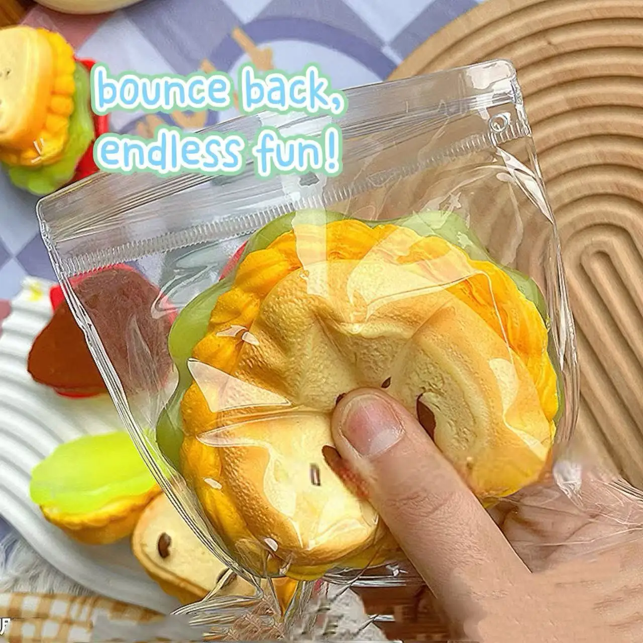 ของเล่นบีบสไลด์รูปแซนวิชเนื้อนุ่มหนาพิเศษ บรรเทาความเครียด สำหรับวัยรุ่นและผู้ใหญ่