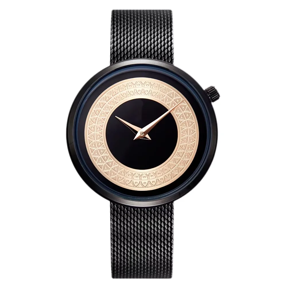 

Wholesale Women's Multifunctional Waterproof Quartz Watch Fashion Sports Style Stainless Steel with Simple Hands