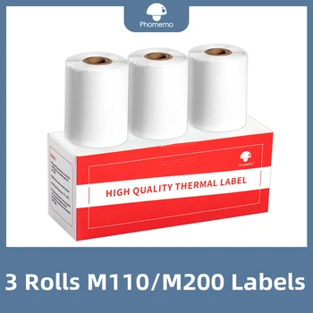 Fotemo M110/M200/M220 square thermal paper barcode label for multi-purpose self-adhesive sticker, do logo design, jar label