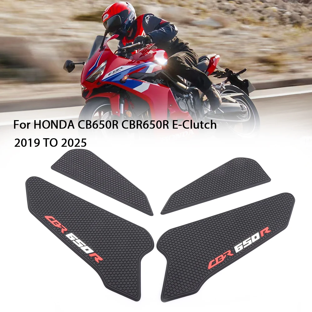 cbr650r-e-クラッチ-2025-タンクパッド-オートバイアクセサリー-燃料タンクパッド-ホンダ-cb650r-cbr650r-2019-滑り止めサイド燃料タンク-防水