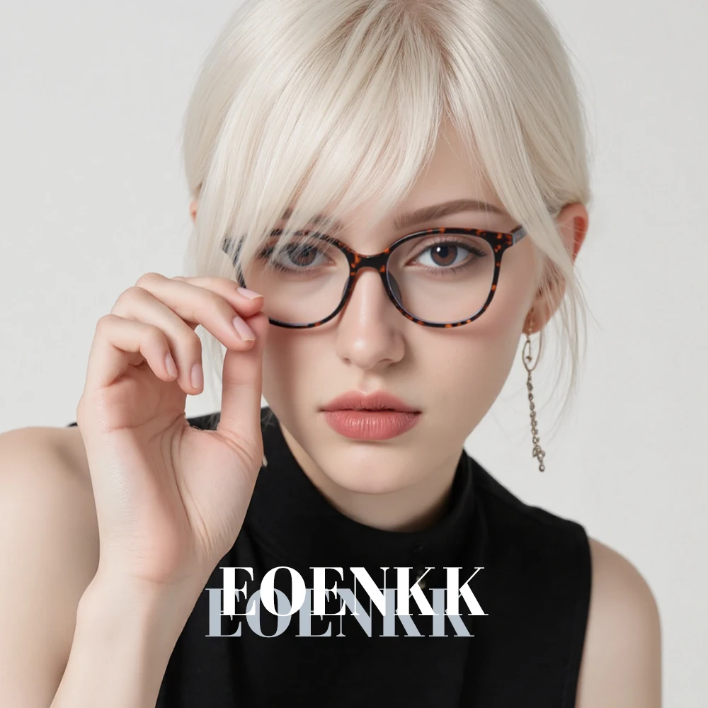 

Women's Trendy Anti Blue Light Myopia Glasses Frame High Definition Eyewear Plain Network Appearance Photochromic lenses