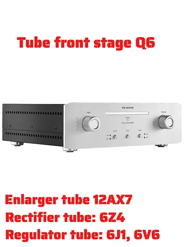 REISONG Q6 HiFi-Vorverstärker mit reiner Röhre M7 verbesserte Leitung HiEnd Audio Home Choice