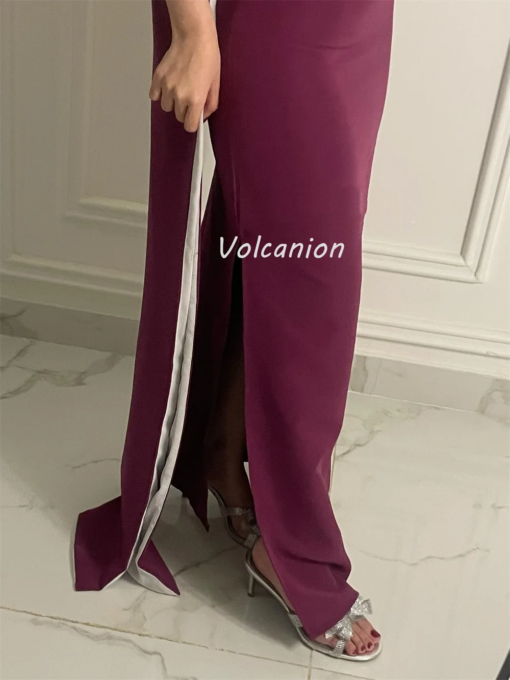 تخصيص النمط الصيني الرعوية الشيفون رايات Ruched مستقيم واحد الكتف فساتين طويلة فساتين مناسبة مخصصة جودة عالية