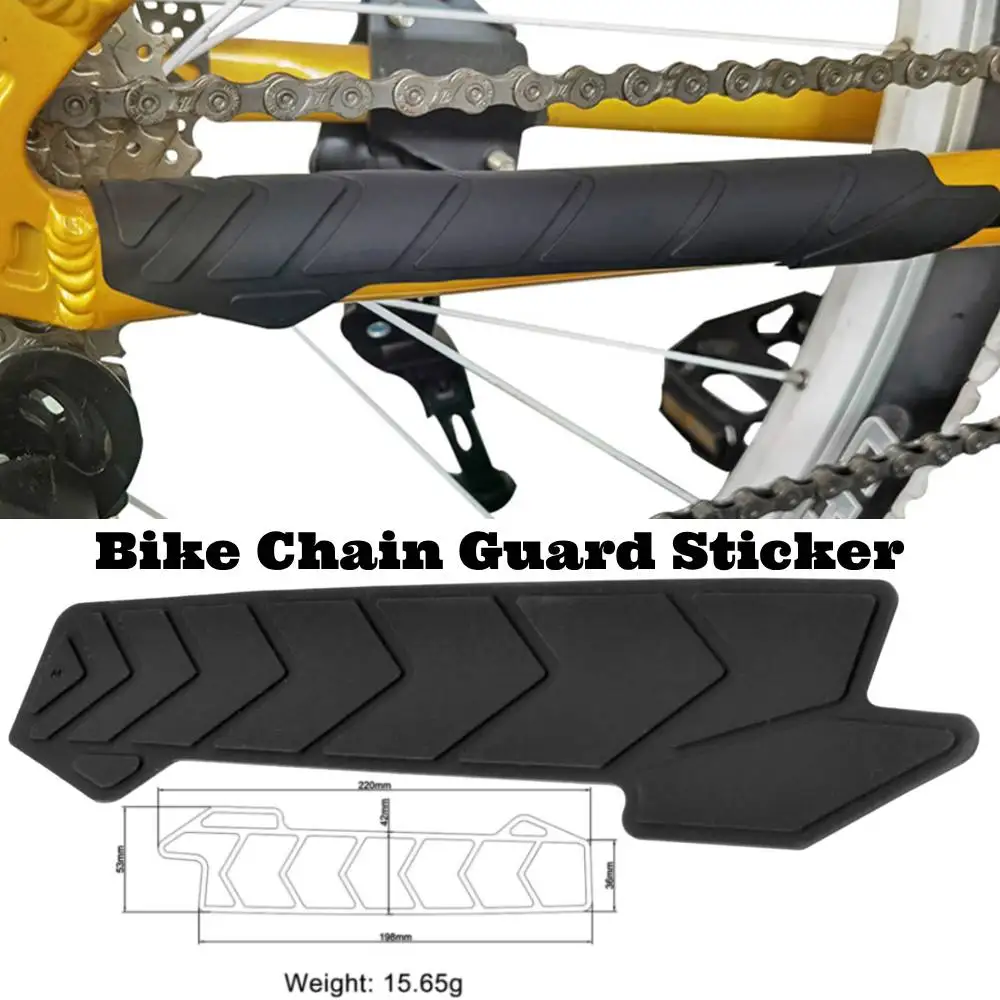 Silicone Bike Chain Sticker Bicycle Frame Protector Chain Guard Sticker Frame Guard Scratch Resistant Protector MTB Accessories