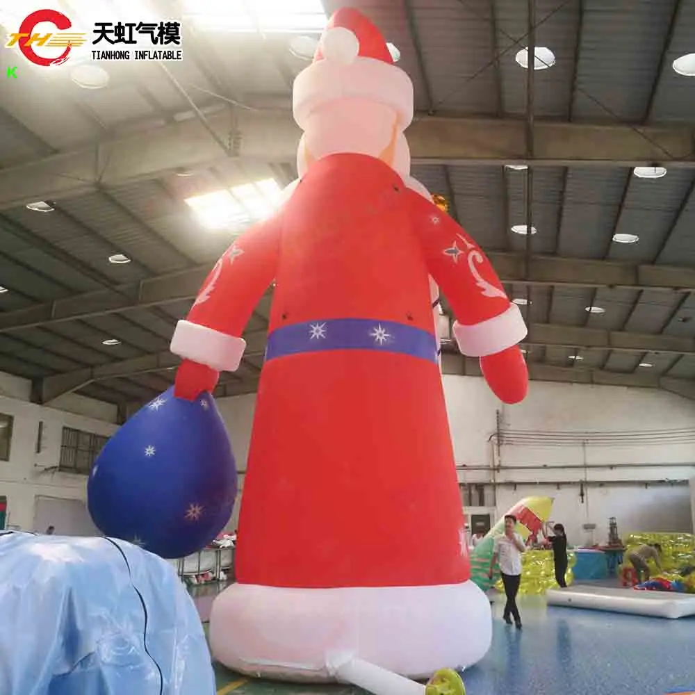 Dekoracja świąteczna dmuchana na Nowy Rok 2026, dmuchany Święty Mikołaj, bałwan, model drzewka bożonarodzeniowego z dmuchawą.