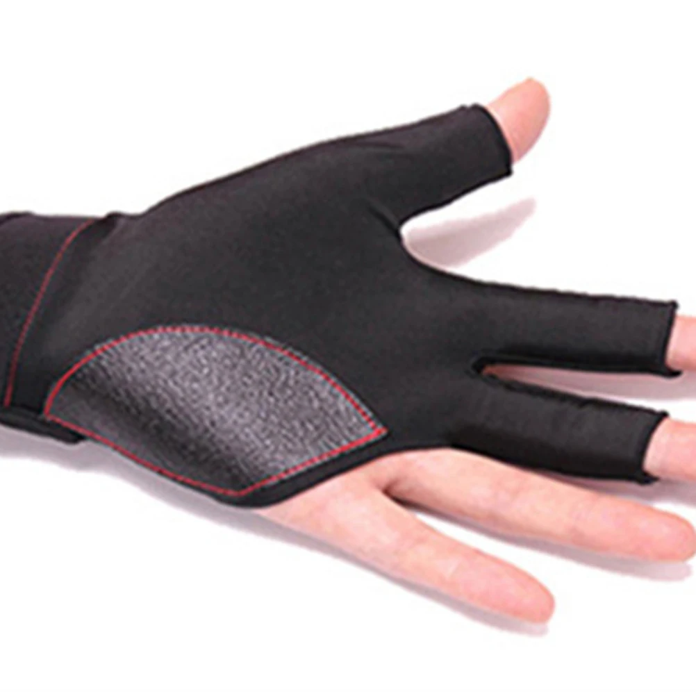 

billiard glove 3 finger glove half finger glove snooker glove pool cue shooter glove