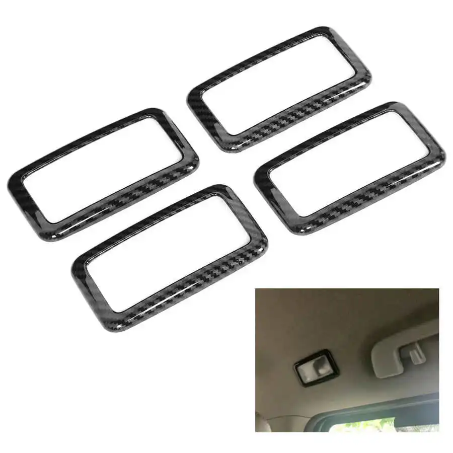 

4 шт., внутренняя задняя лампа для чтения, крышка, накладка, декор, подходит для Sienna 2015 2016 2017 2018 2019 2020, автомобильные аксессуары