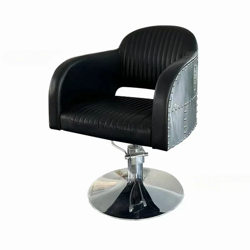 

LCross-border retro barber chair special perm, dyeing, cutting and hairdressing chair