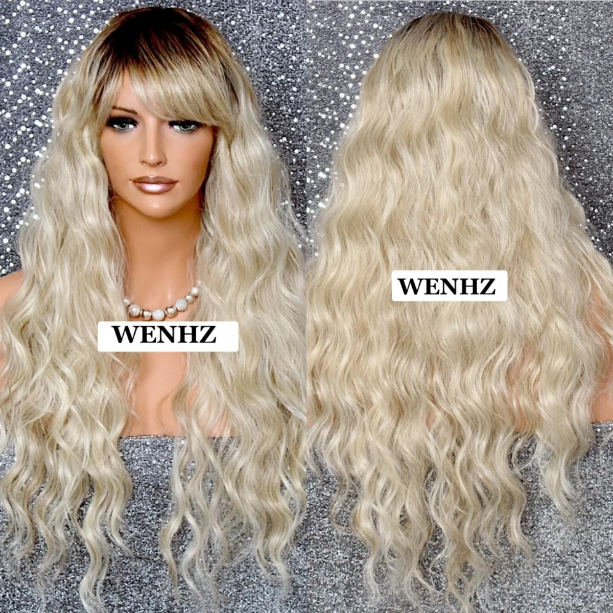 

Светло-белые блондинки женские парики длинные волнистые синтетические парики фронта шнурка предварительно выщипанные волосы косплей стиль принцессы для женщин