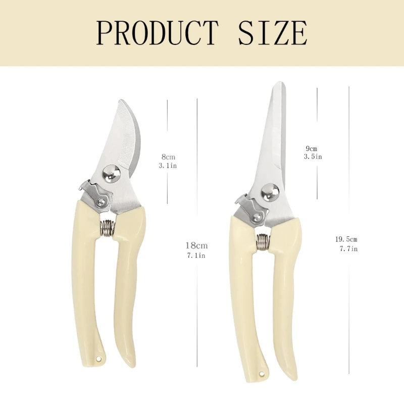 Y6GD 2PCS Garden Hedge Shears for Apparing Borders