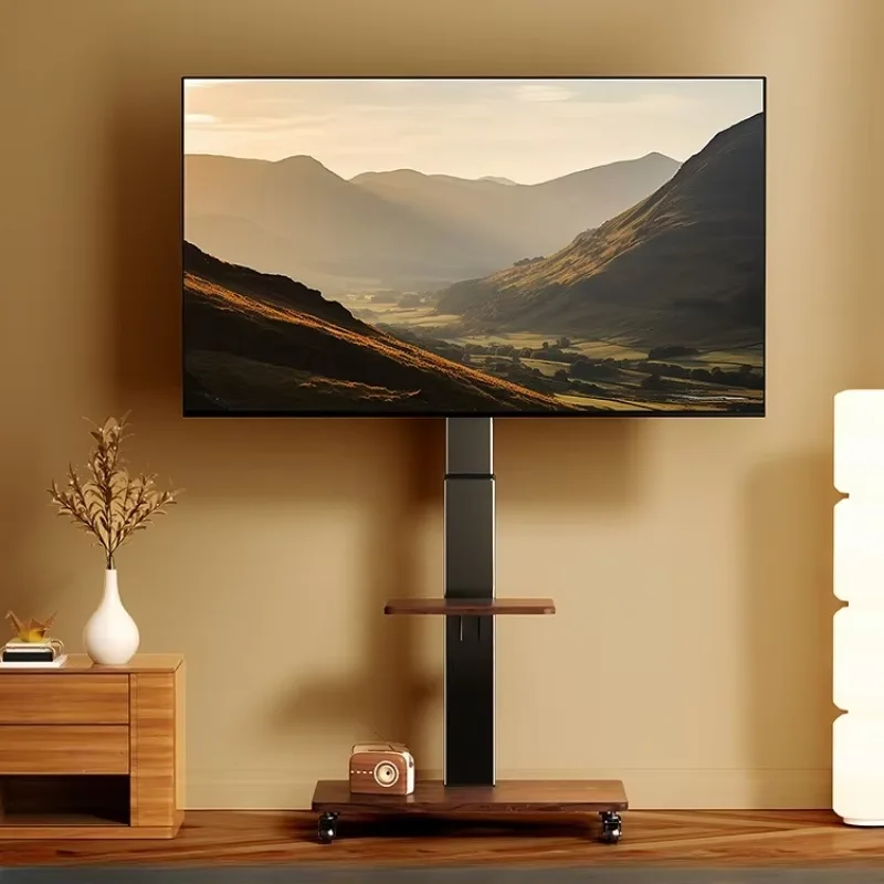 Simple 85 Inch Tv Stand Design Movable Nordic 75Inch Support Monitor Stand Living Room Modern Fernseher Schrank Furniture