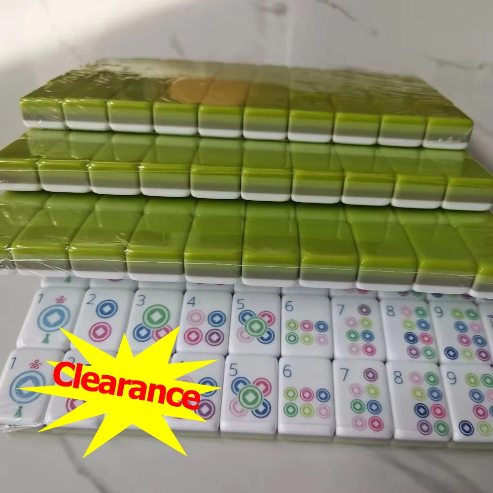 Customizable American Mahjong Sets 160 Tiles 4-Layer Acrylic Mah Jongg Surprise Gifts Mahjong Portable Travel Family Party Games