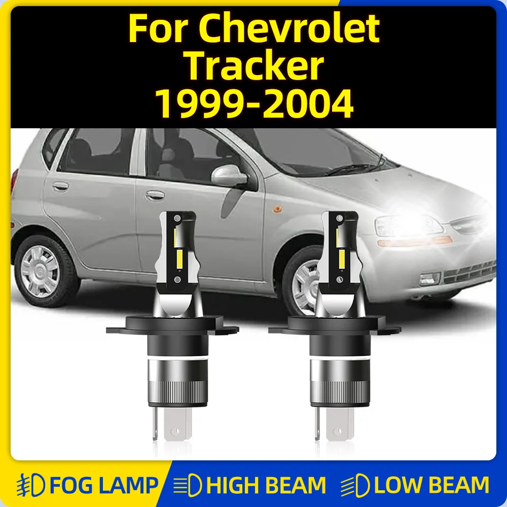 LED Headlight Bulbs 20000LM Plug And Play Car Lights 6000K Auto Headlamps For Chevrolet Tracker 1999 2000 2001 2002 2003 2004