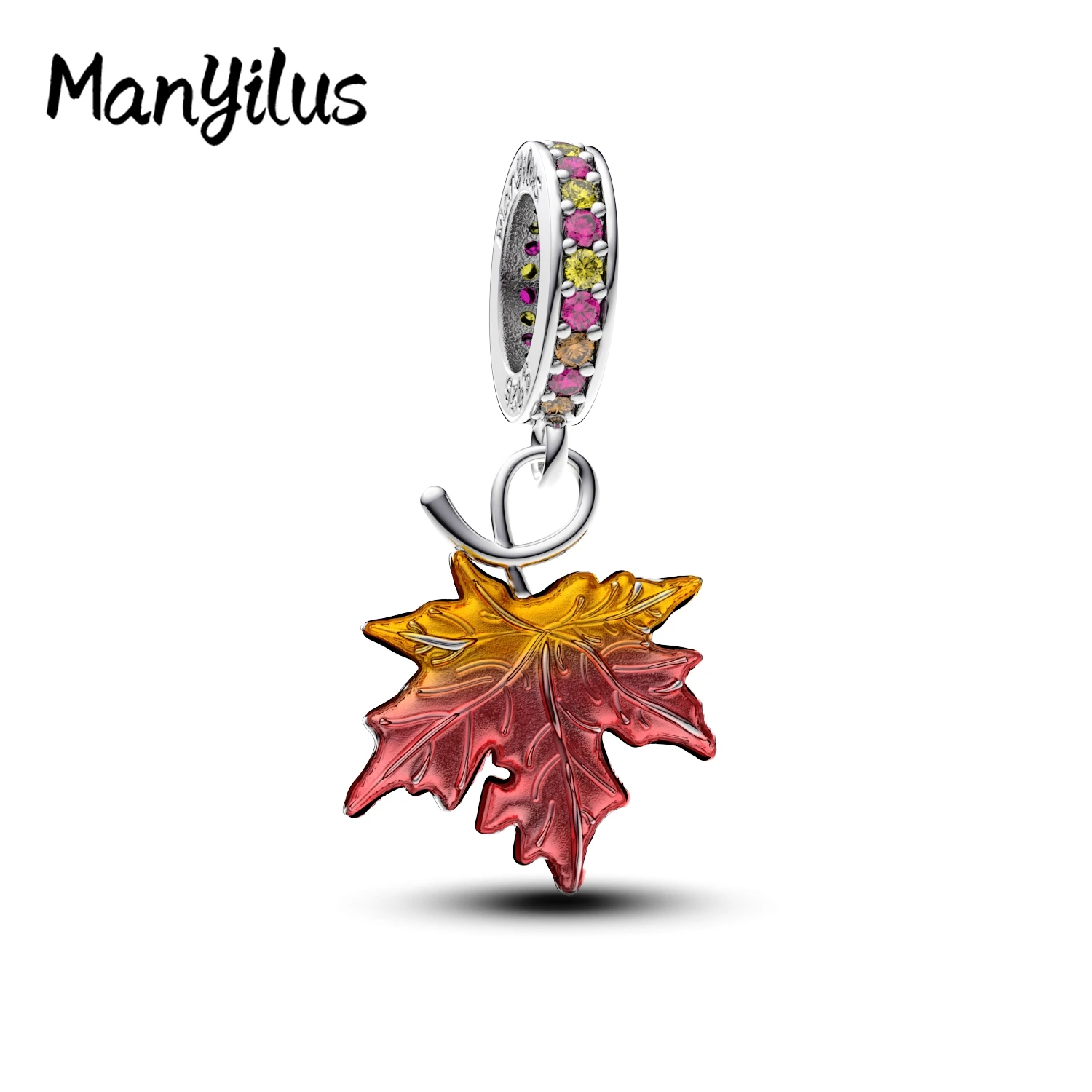 

Manyilus 2025 Maple Charms S925 Sterling Silver Women's Jewelry Beads For 925 Original Bracelet DIY Necklaces Jewelry Gifts