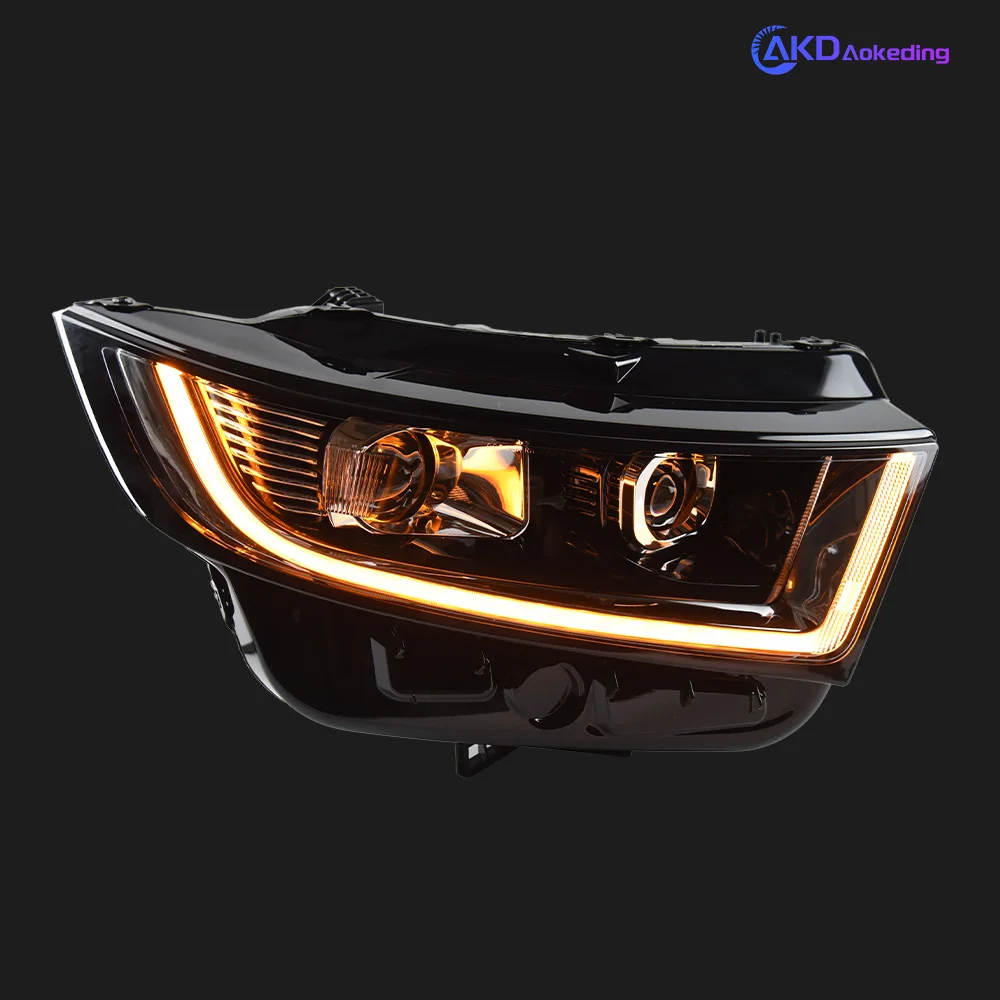 2 PCS Car Lights Parts For Ford EDGE 2016-2019 Head lamps LED Headlight LED Dual Projector FACELIFT