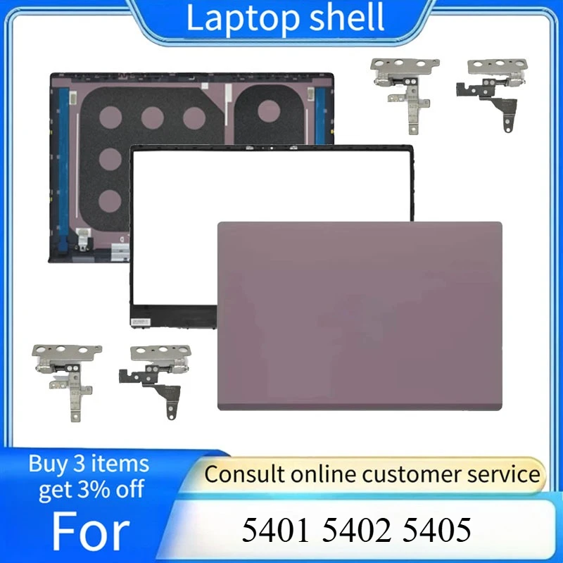 LCD Back Cover/Front Panel Top Cover Hinge ABCD Cover New Suitable for  Vostro 14 Achievement 5401 5402 5405 Laptop