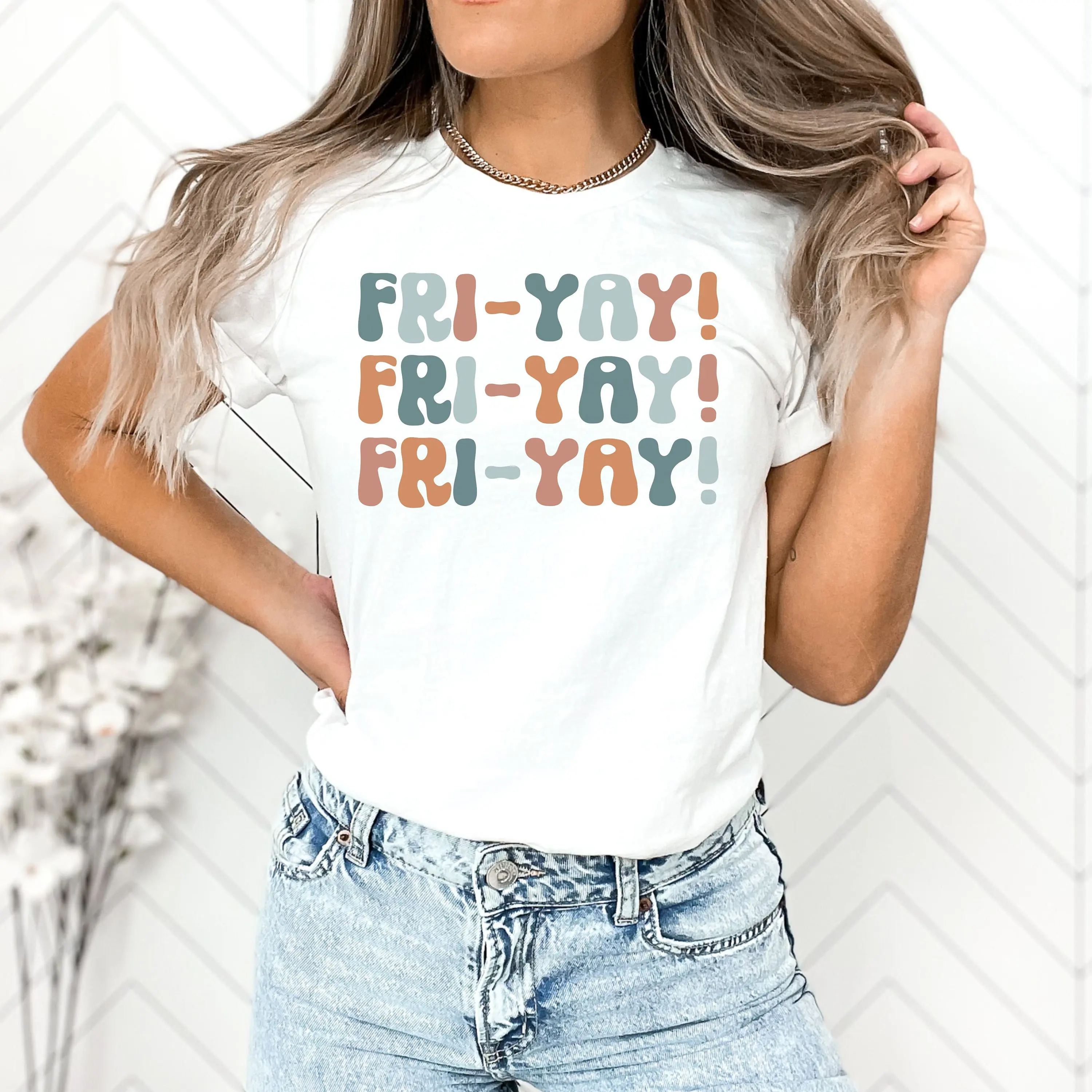 Футболка с изображением пятничной учительницы для Tgif и выходных