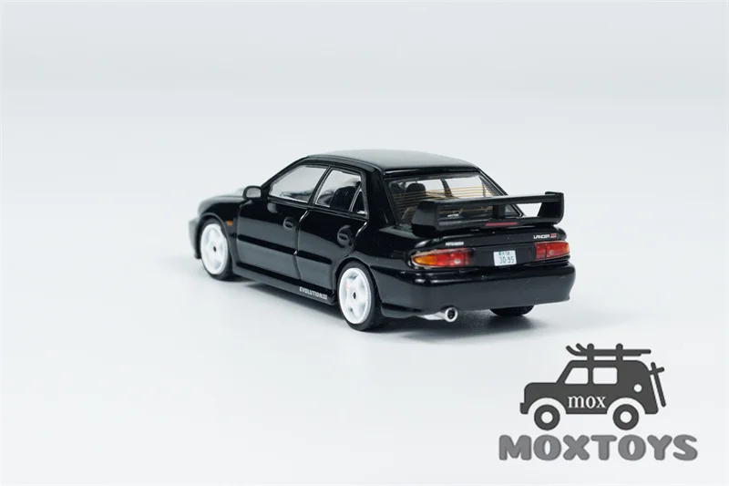 Tarmac Works 1:64 Lancer GSR Evolution III Black Diecast Model Car