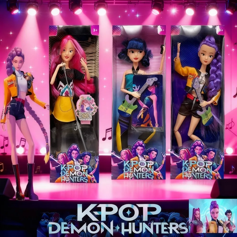

Виниловые модные куклы, комплект из 3 штук Kpop Devil Hunter, идеальный подарок для девочек на Рождество, день рождения