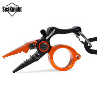 SeaKnight Brand Fishing Pliers Mini Size Outdoor Fishing Tools Aluminum Alloy Body Tungsten Steel Blade Hook Remove Line Cutter